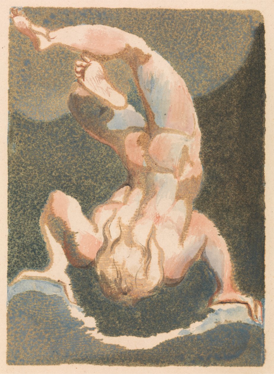Urizen'in İlk Kitabı, Levha 14 (Bentley 14) by William Blake