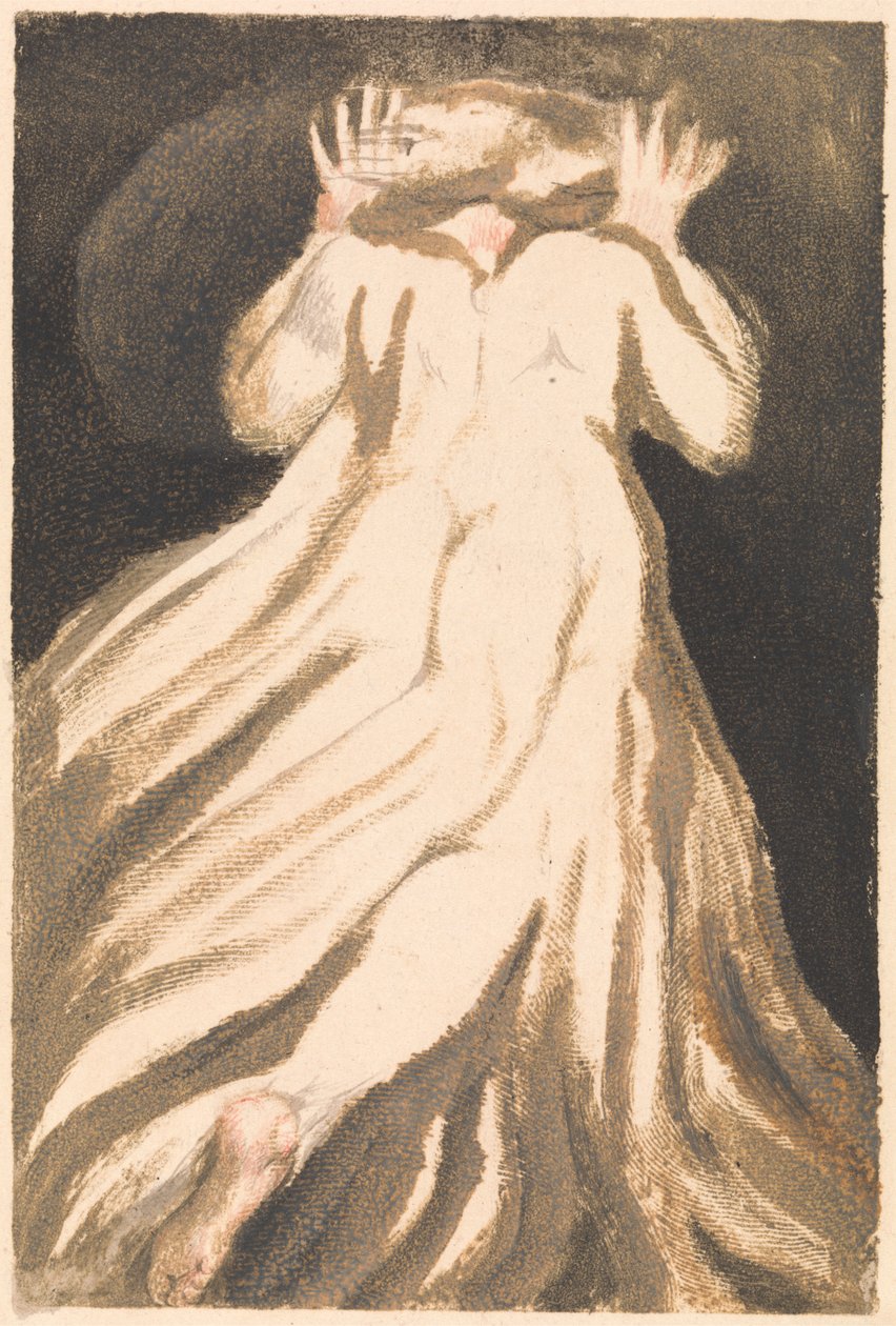 Urizen'in İlk Kitabı, Levha 21 (Bentley 27) by William Blake