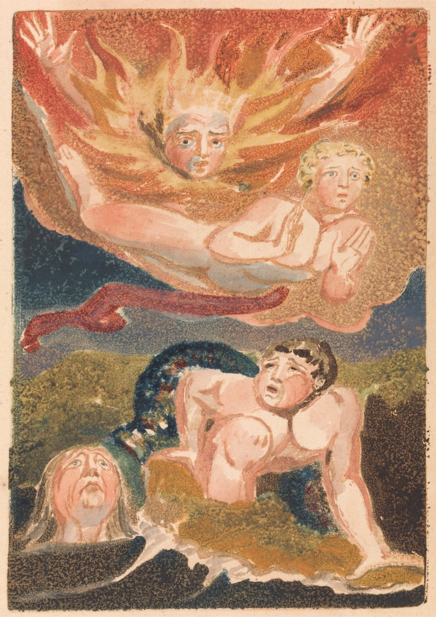 Urizen'in İlk Kitabı, Levha 22 (Bentley 24) by William Blake