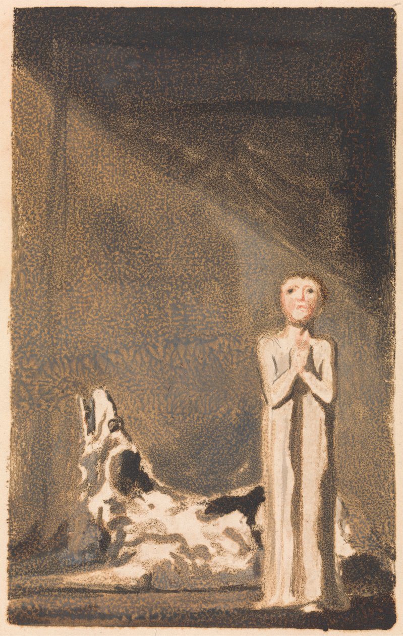 Urizen'in İlk Kitabı, Levha 24 (Bentley 26) by William Blake