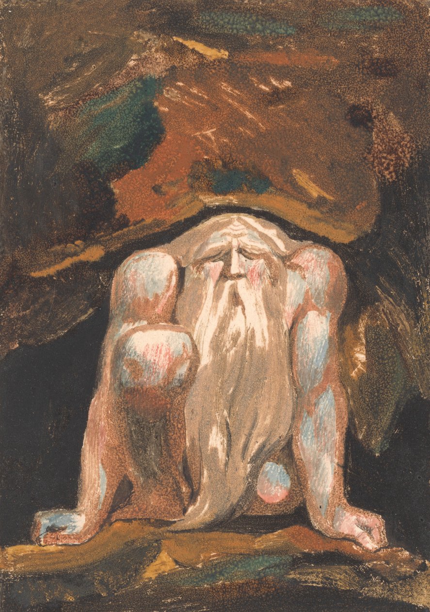 Urizen'in İlk Kitabı, Levha 8 (Bentley 9) by William Blake