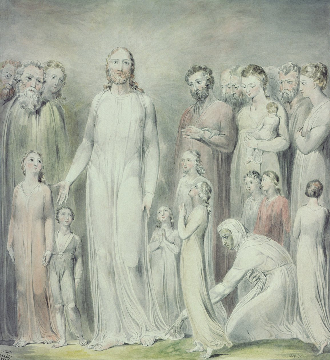 Kan Sorunlu Kadının İyileşmesi by William Blake