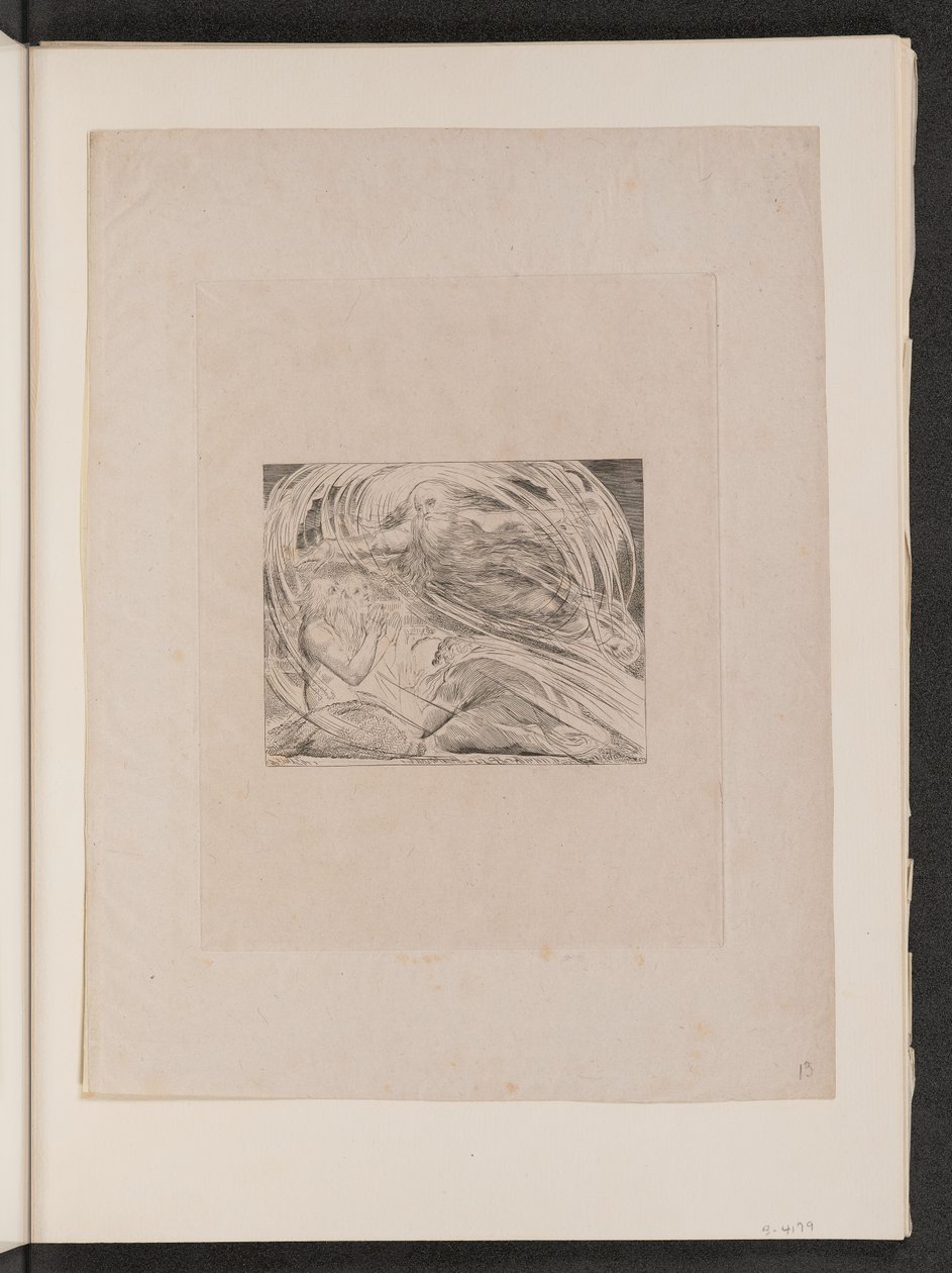 Rab İşi Kasırgadan Yanıtlıyor by William Blake