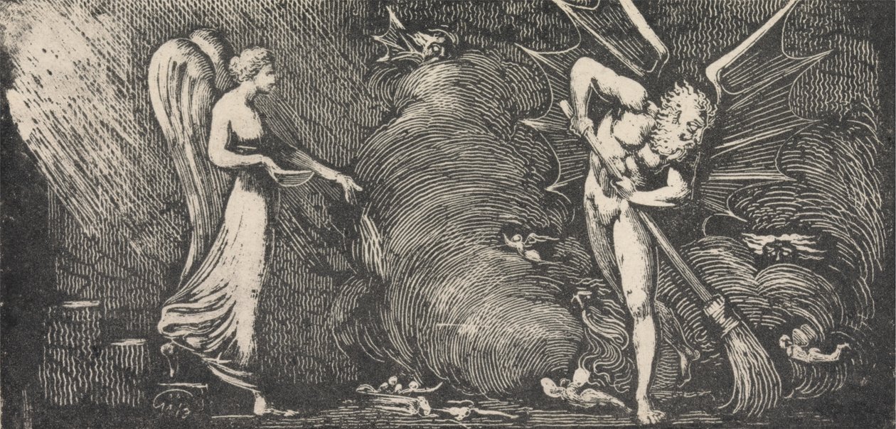 Tercüman Salonunu Süpüren Adam by William Blake