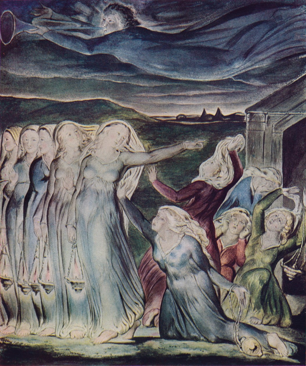 Bilge ve Budala Bakireler Meseli, c1800 by William Blake