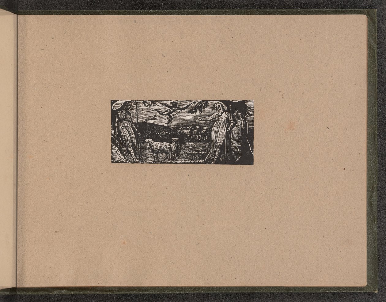 Thenot, Colinet ile Gösterir, Arka Planda Hafif Ayak, 1821. by William Blake