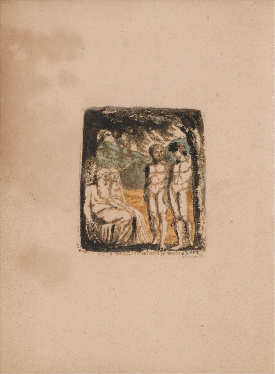 Doğal Din Yoktur, Levha 1, Ön Kapak (Bentley a1) by William Blake