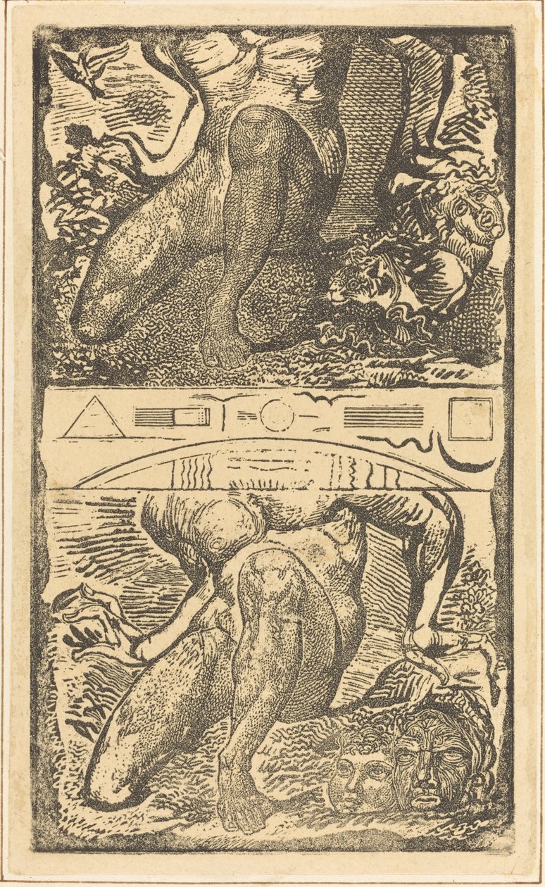 Bilinmeyen konu Gökyüzüne bakmasına ve parlak havada gülmesine izin verin, muhtemelen c. 1805. by William Blake