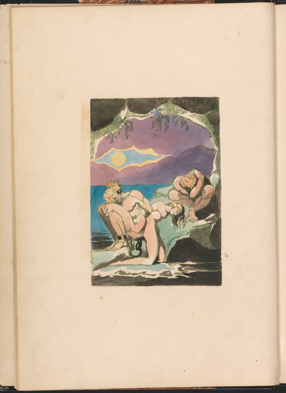 Albion Kızlarının Vizyonları, Levha 1, Ön Parça by William Blake