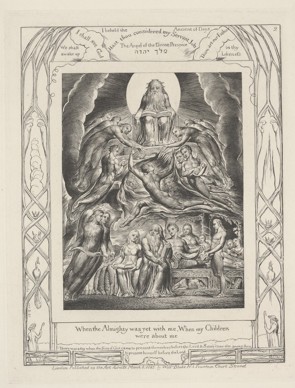 Her Şeye Gücü Yeten benimleyken, Çocuklarım yanımdayken by William Blake