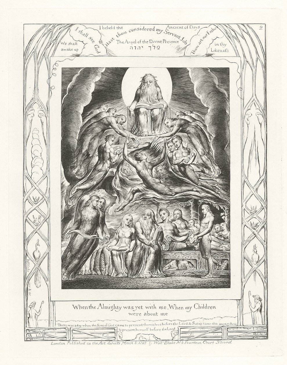Her Şeye Gücü Yeten benimleyken, Çocuklarım yanımdayken by William Blake