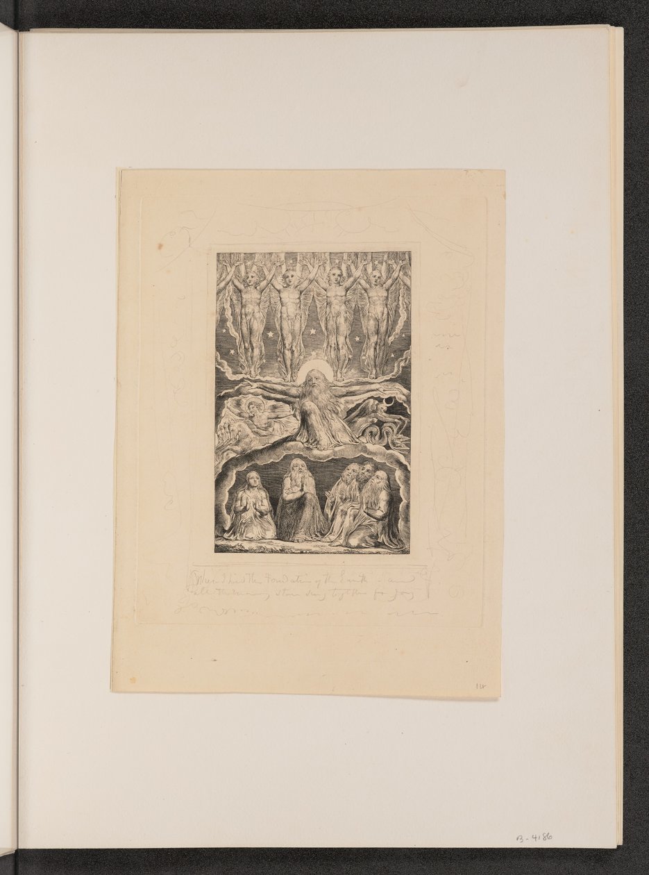 Sabah Yıldızları Birlikte Şarkı Söylediğinde, 1825. by William Blake
