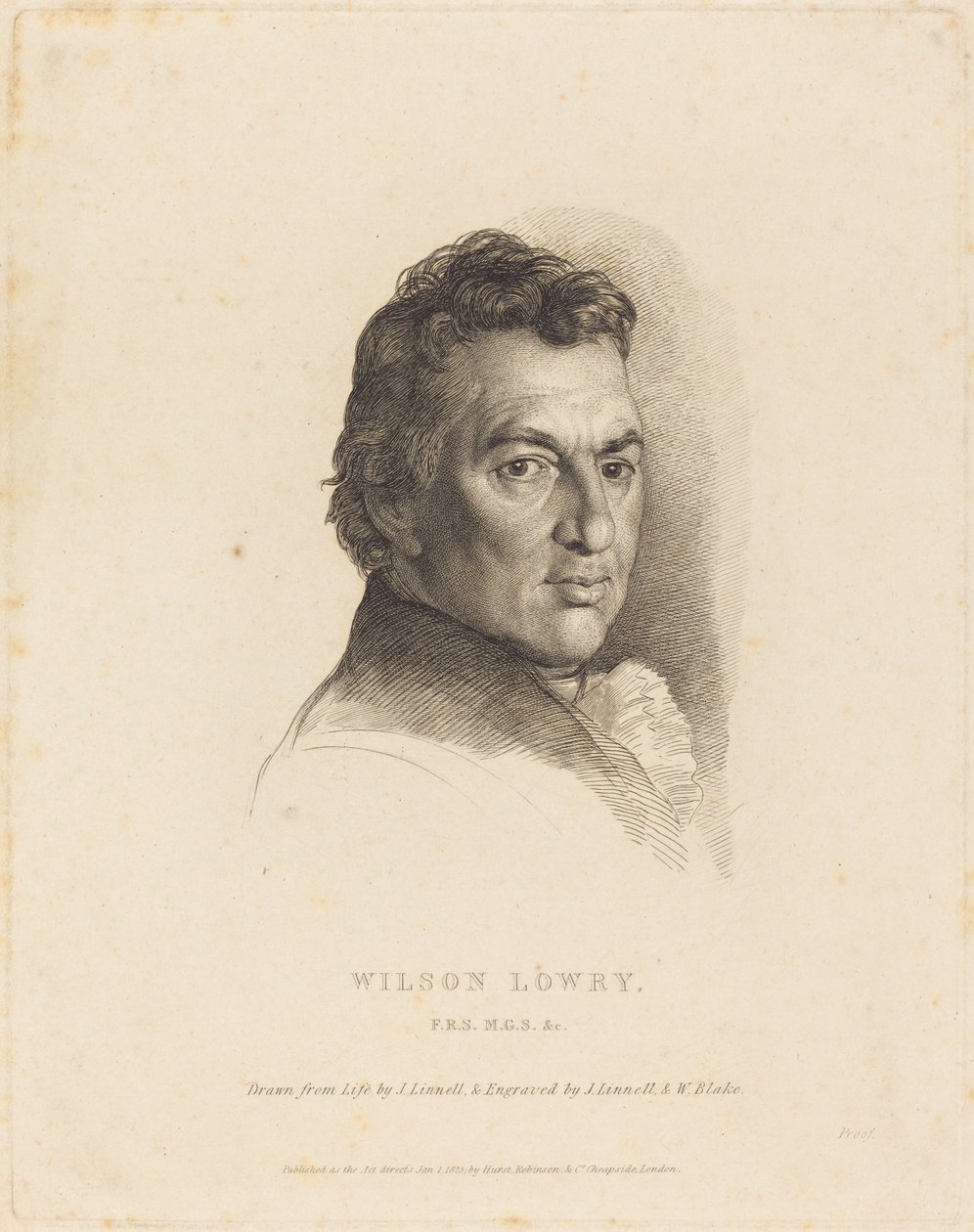 Wilson Lowry, 1825. by William Blake