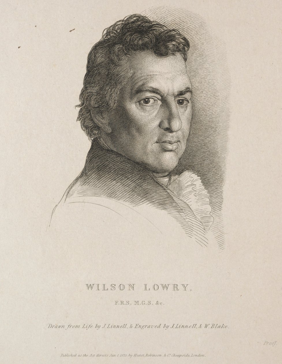 Wilson Lowry, 1825. by William Blake