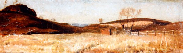 Şafak, Umbria, c.1895 (panelde yağlı boya) by William Blake Richmond