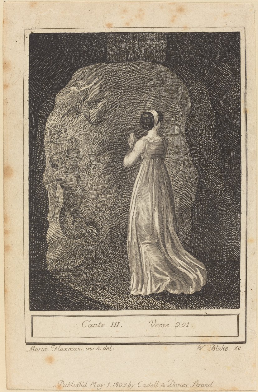 Kanto III, Ayet 201 by William Blake after Mary Ann Flaxman