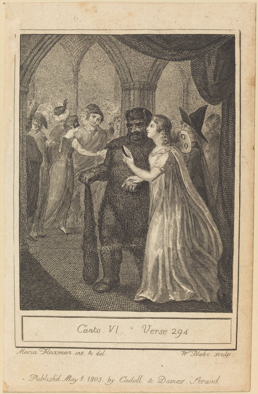 Kanto VI, Ayet 294 by William Blake after Mary Ann Flaxman