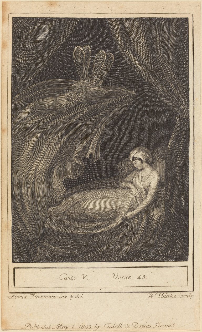 Kanto V, Ayet 43 by William Blake after Mary Ann Flaxman