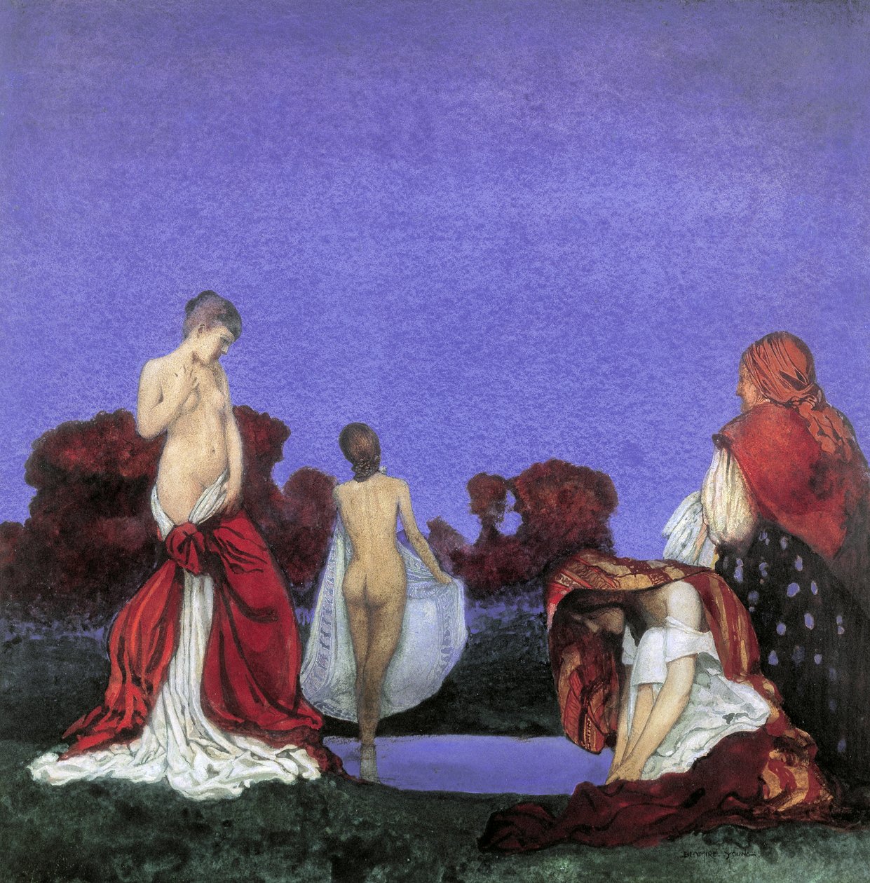 Çingene Banyosu (kağıt üzerinde w/c) by William Blamire Young