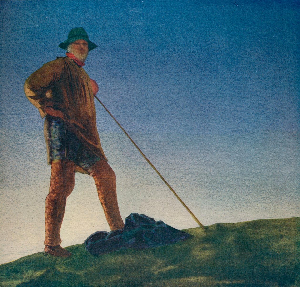 Çoban Şafakta Silahları duyar, c1910, c1932 by William Blamire Young