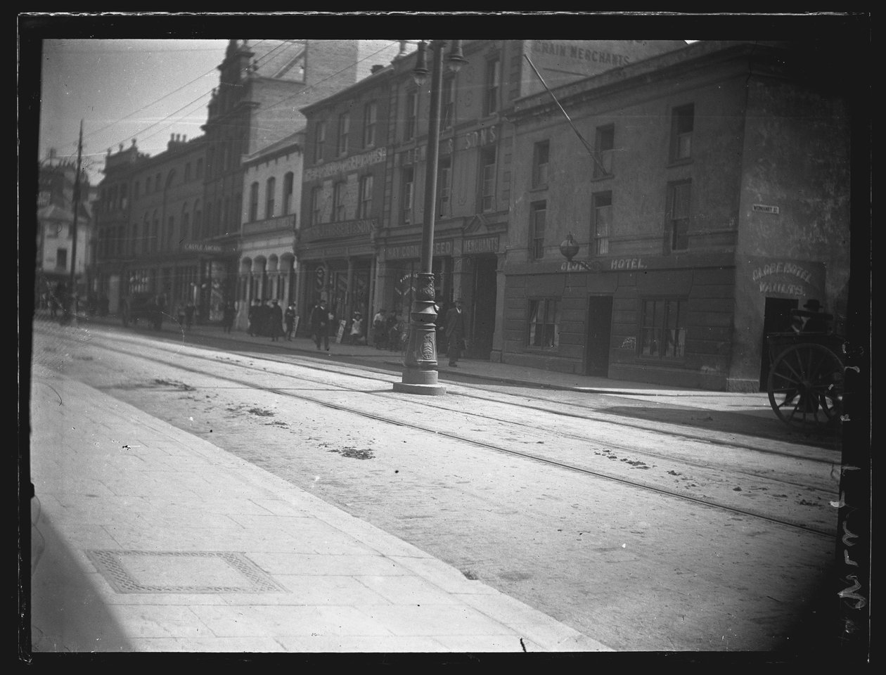 Castle Street, Cardiff, The Old Globe Inn. c1902 by William Booth