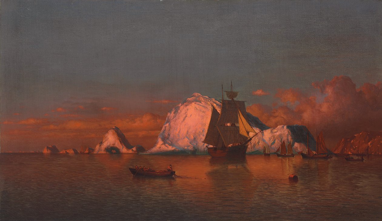 Labrador Sahili Açıklarında Balık Tutma, 1880 by William Bradford
