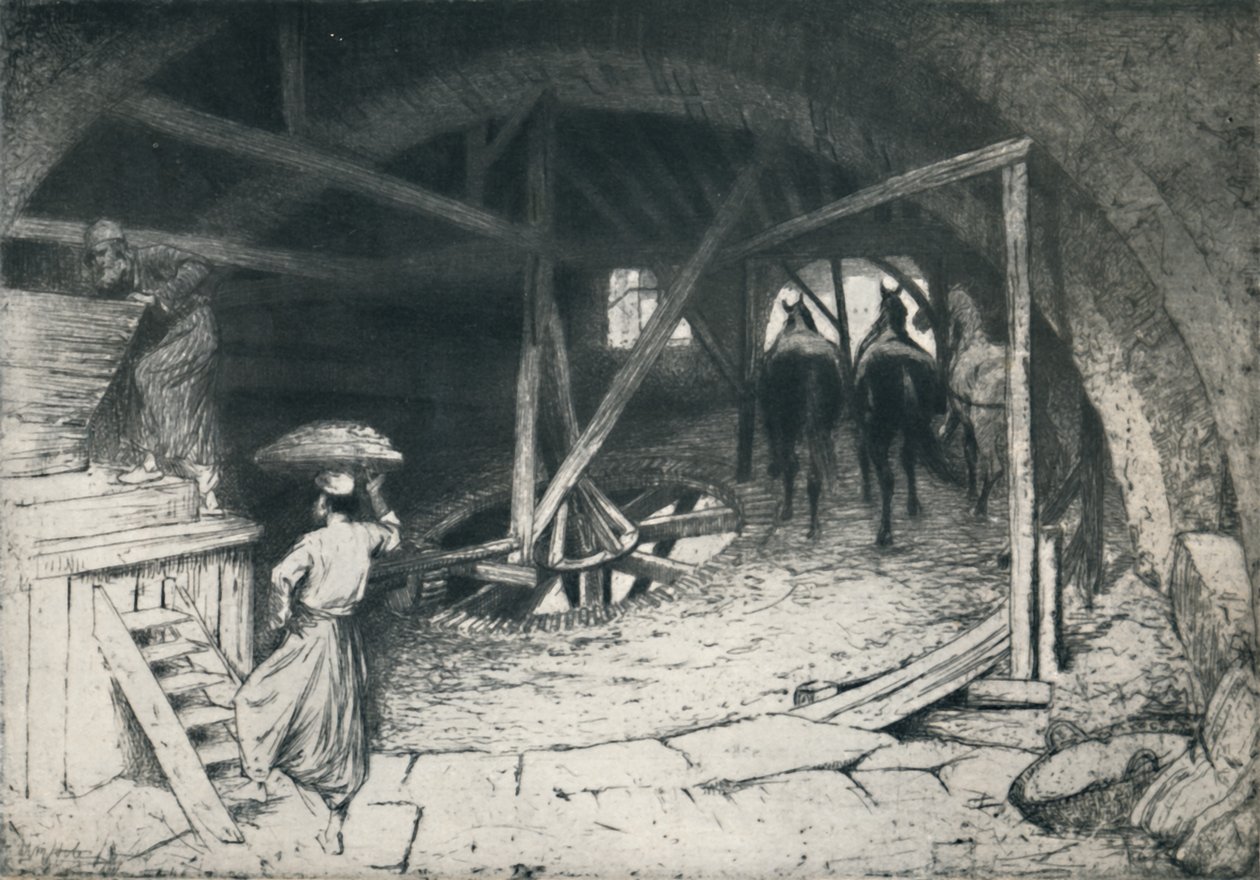 Bir Galilean Un Değirmeni, 19. yüzyılın sonları - 20. yüzyılın başlarında, 1922. by William Brassey Hole