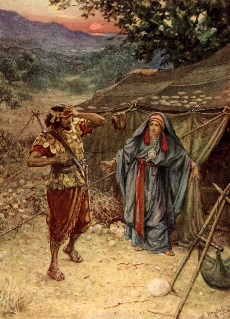 Joshuas -sáttmálinn við mennina í Gibeon - Biblían by William Brassey Hole