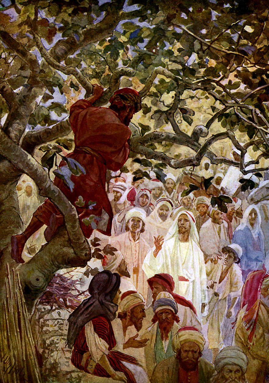 Jesus and Zacchaeus. - Bible by William Brassey Hole