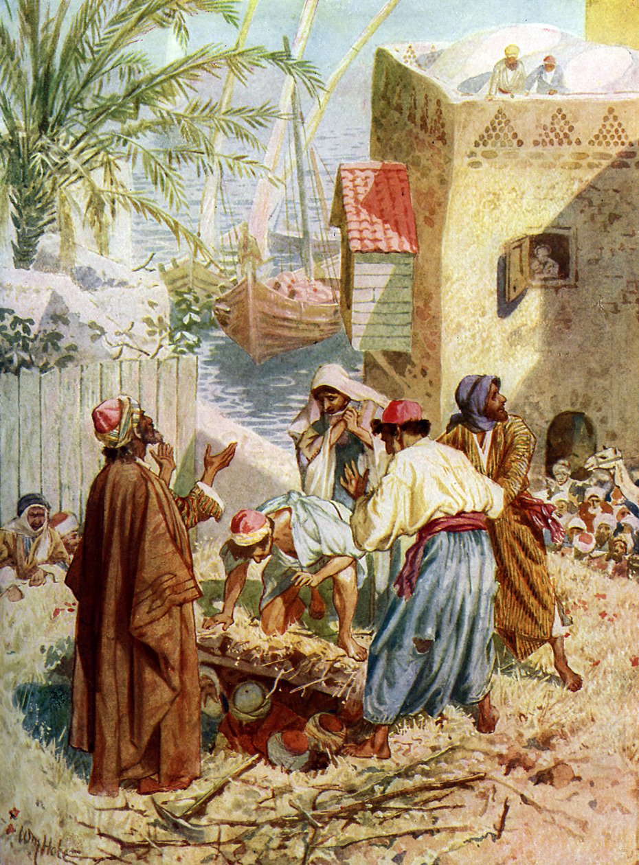 Jesus cures a paralysed man - Bible by William Brassey Hole