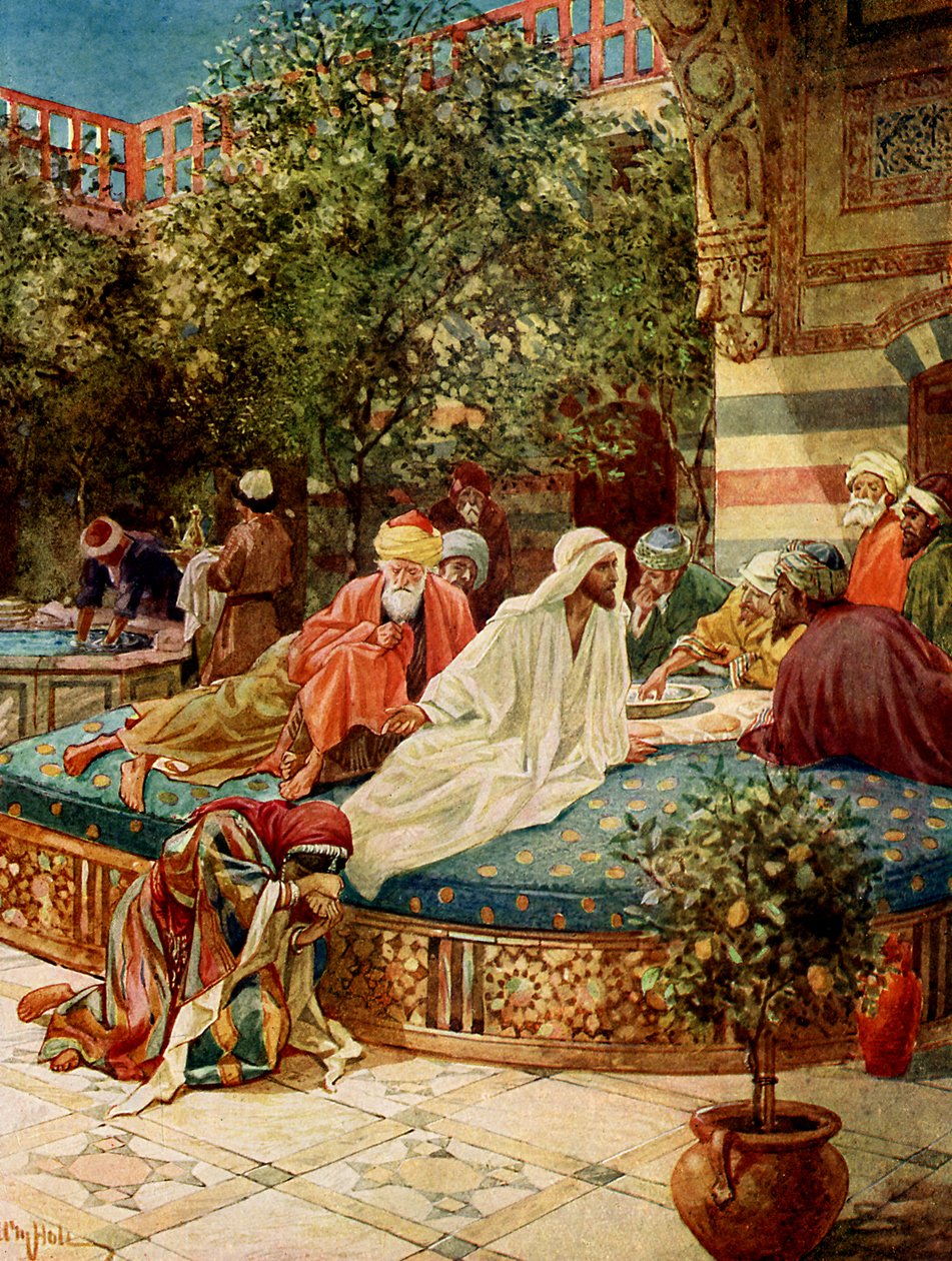Jesus forgives a sinful woman - Bible by William Brassey Hole