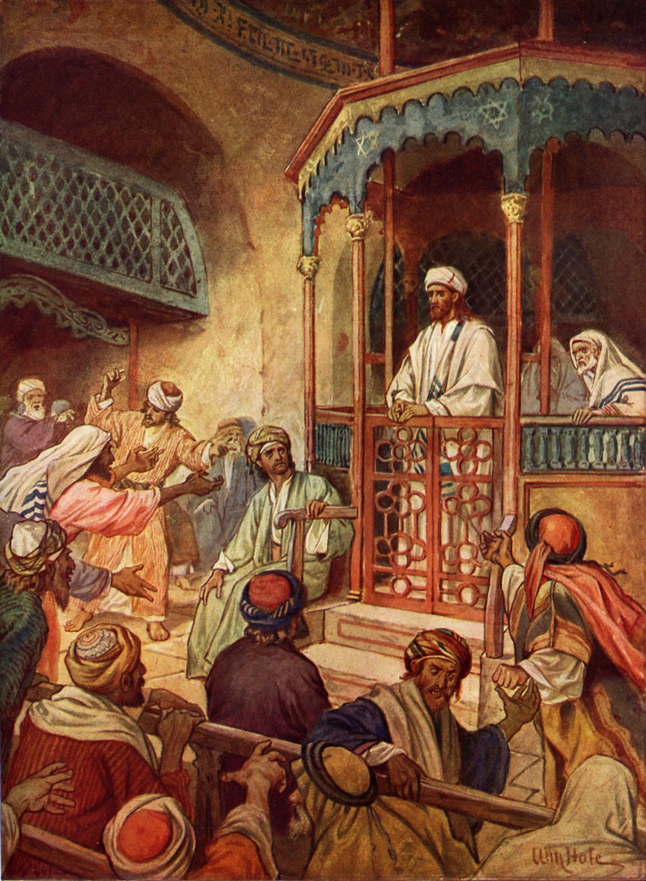 Jesus is rejected at Nazareth - Bible by William Brassey Hole