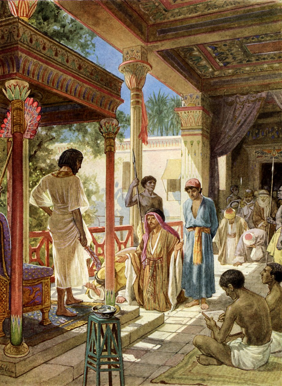 Yahuda kardeşi için Yusuf'a yalvarıyor by William Brassey Hole