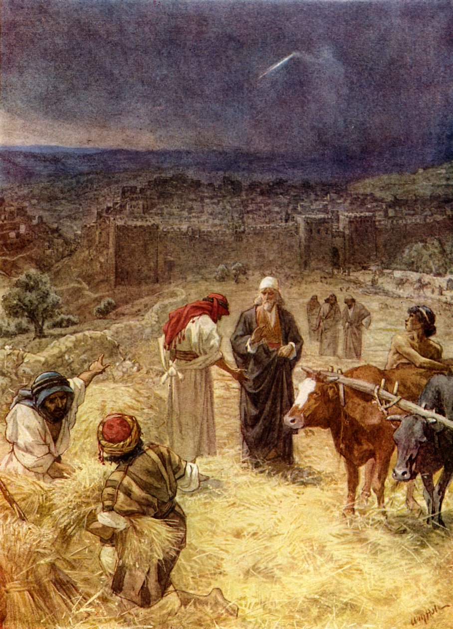 King David purchasing the threshing floor - Bible by William Brassey Hole