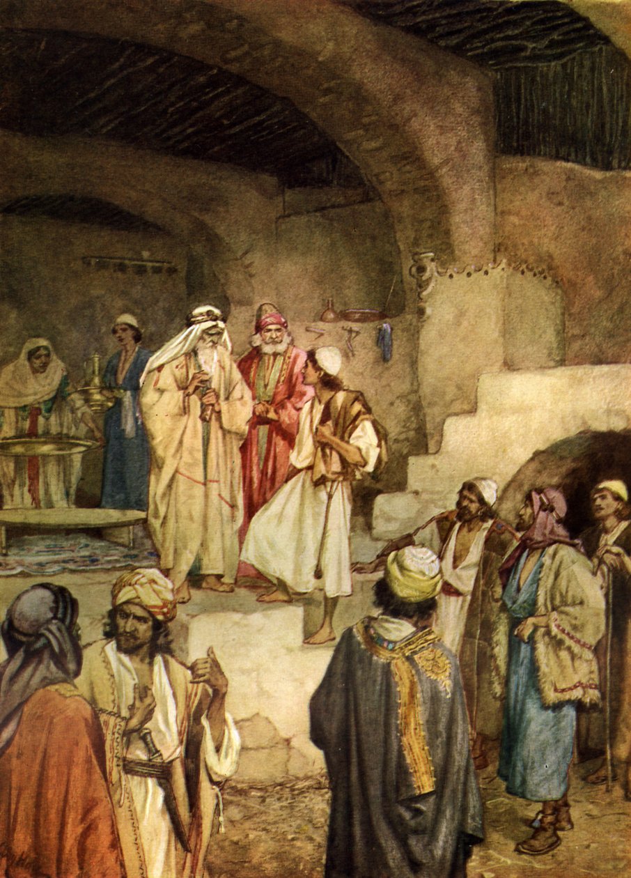 Samuel anointing David. - Bible by William Brassey Hole