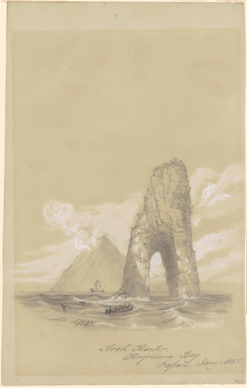 Kemer Kayası, Kagoshima Körfezi, Japonya by William Brenton Boggs