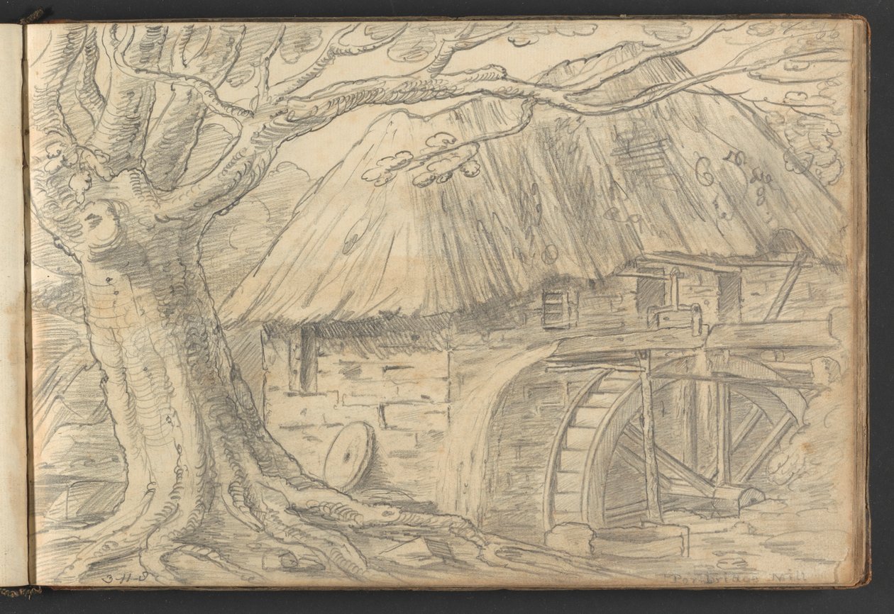 Porbridge Değirmeni by William Brockedon
