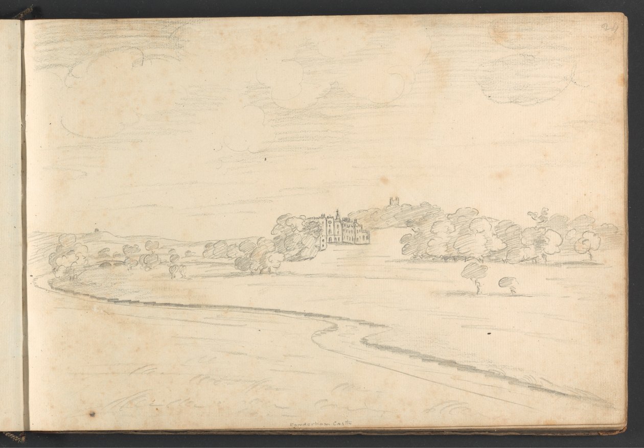 Powderham Kalesi by William Brockedon