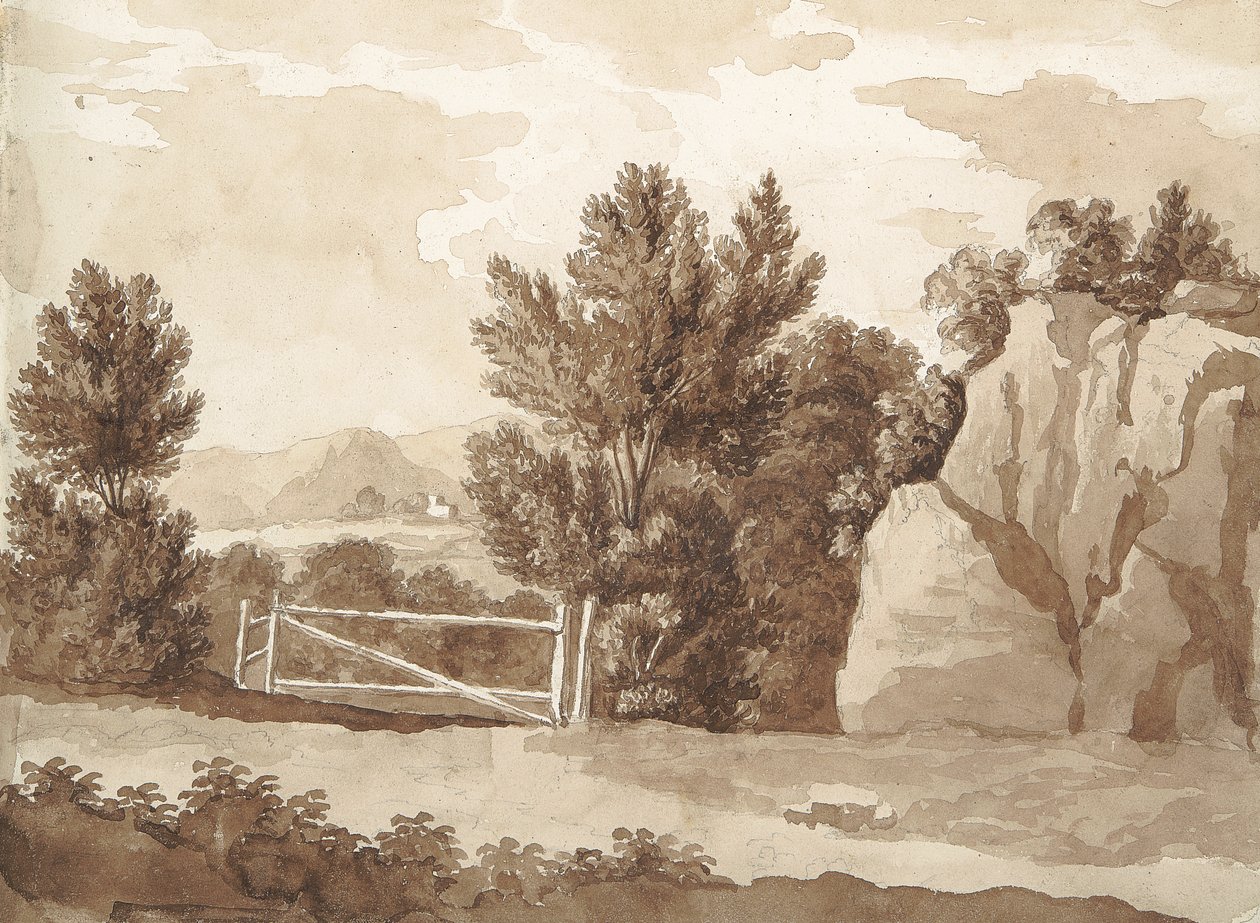 Verso: Manzara Sahnesi by William Brockedon