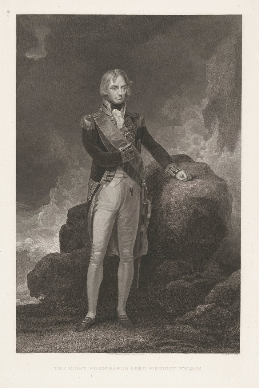 Portret van Horatio Nelson Çok Sayın Lord Vikont Nelson (nesne üzerine başlık) by William Bromley (I)