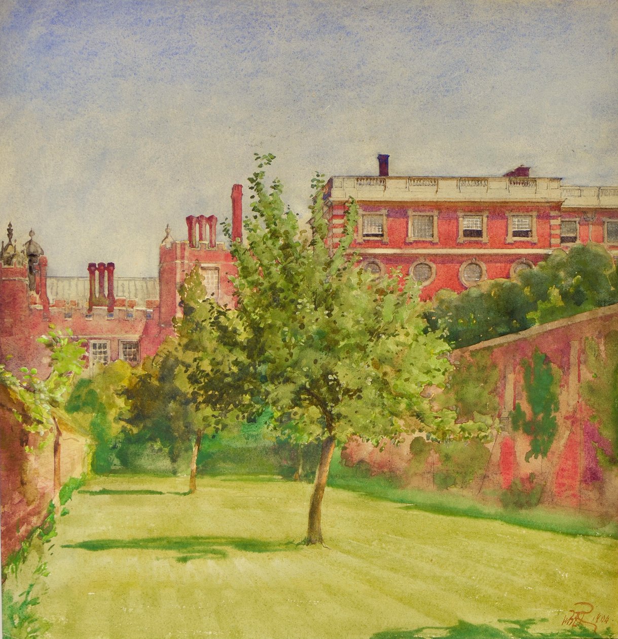 Özel Bahçeden Hampton Court by William Bruce Ellis Ranken