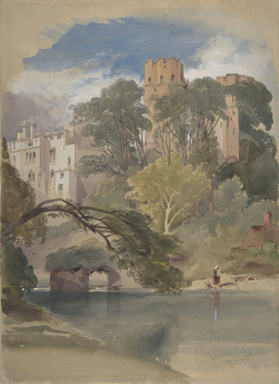 Sezar'ın Kulesi, Warwick Kalesi, yak. 1850. by William Callow