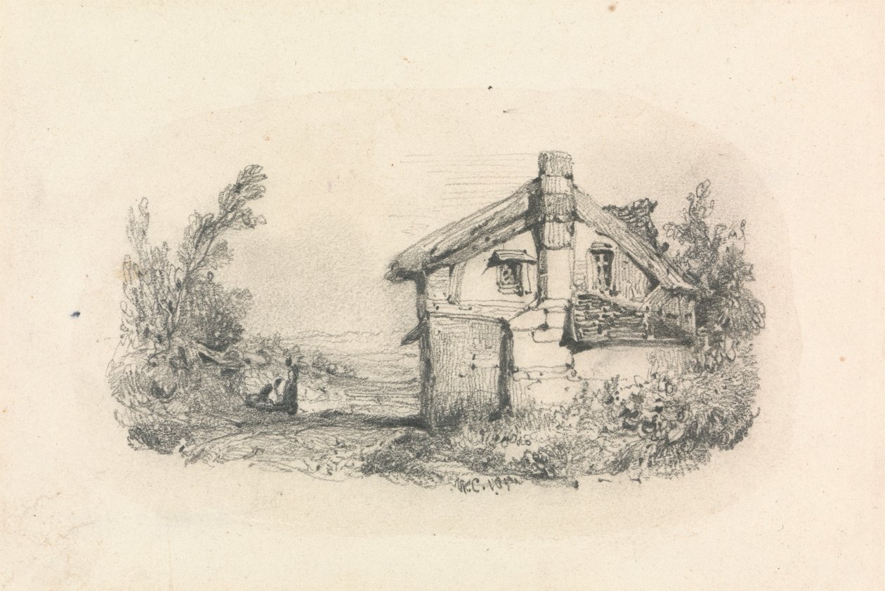 Manzara İçinde Kulübe by William Callow