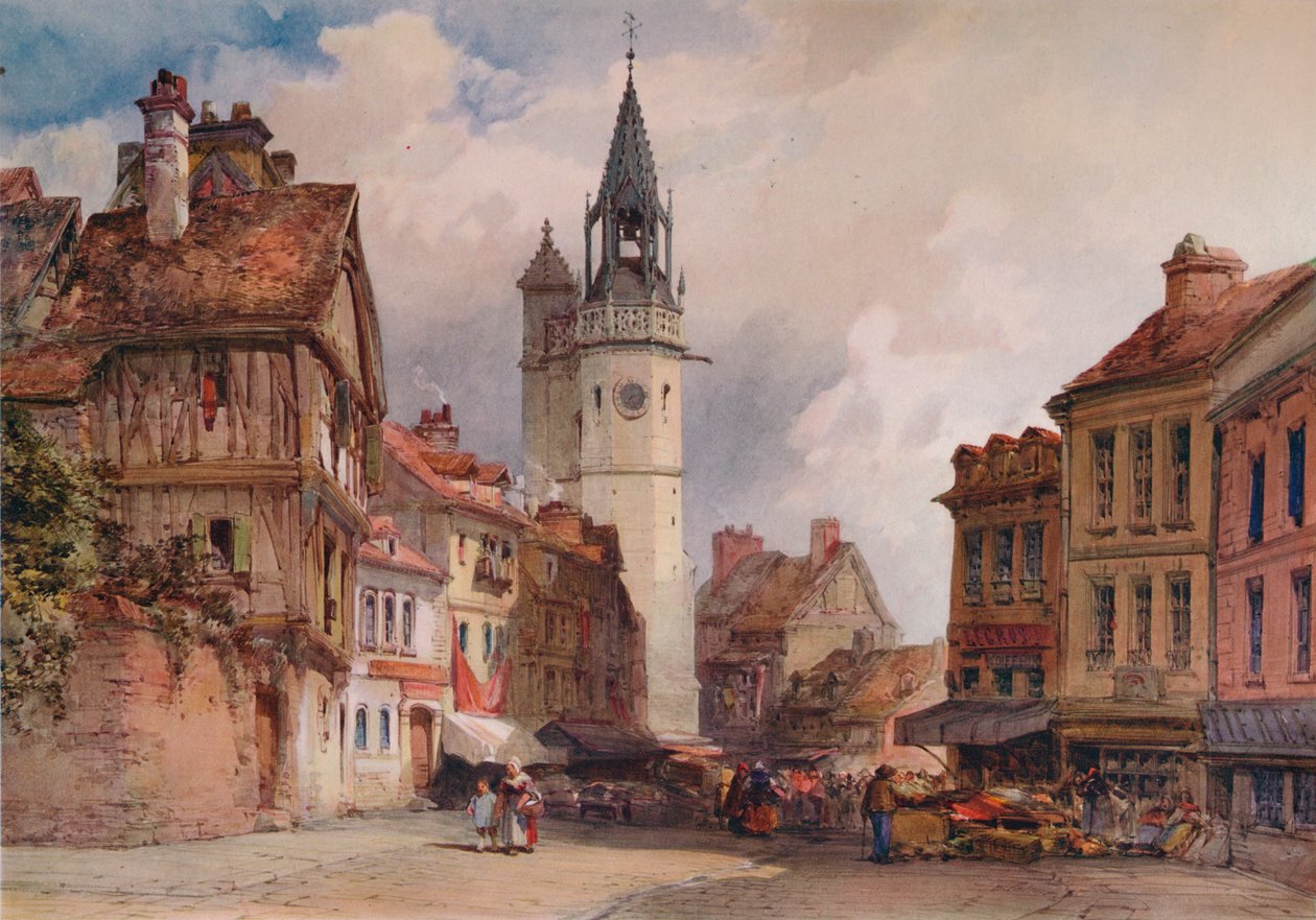 Evreux, c1855 by William Callow
