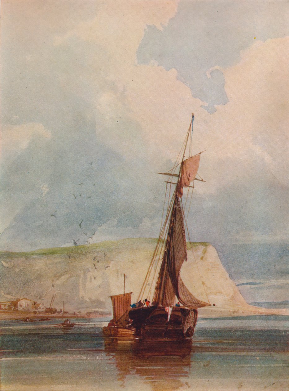 Burun Balıkçı Tekneleri, c1841 by William Callow
