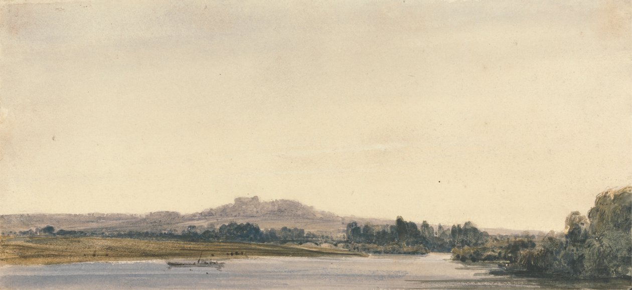 Bois de Boulogne'dan Mont-Valérien by William Callow