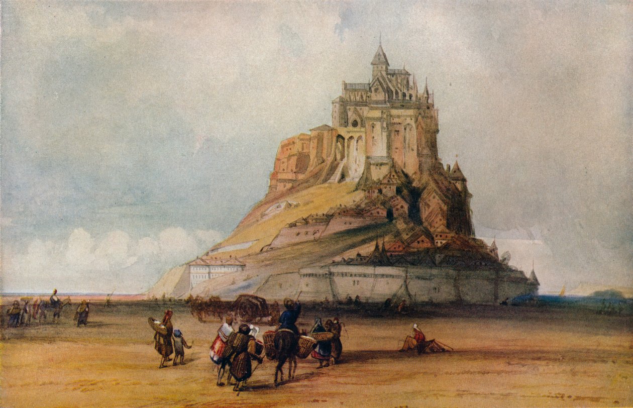 Mont St. Michel, c1861 by William Callow