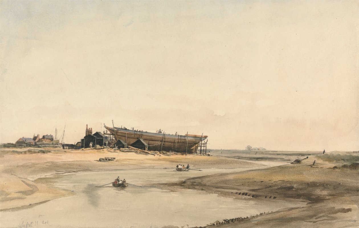 Gemi İnşası by William Callow