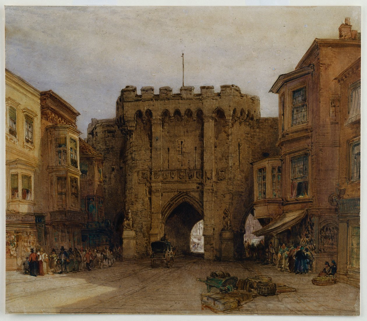 Bar Kapısı, Southampton, 1888 by William Callow