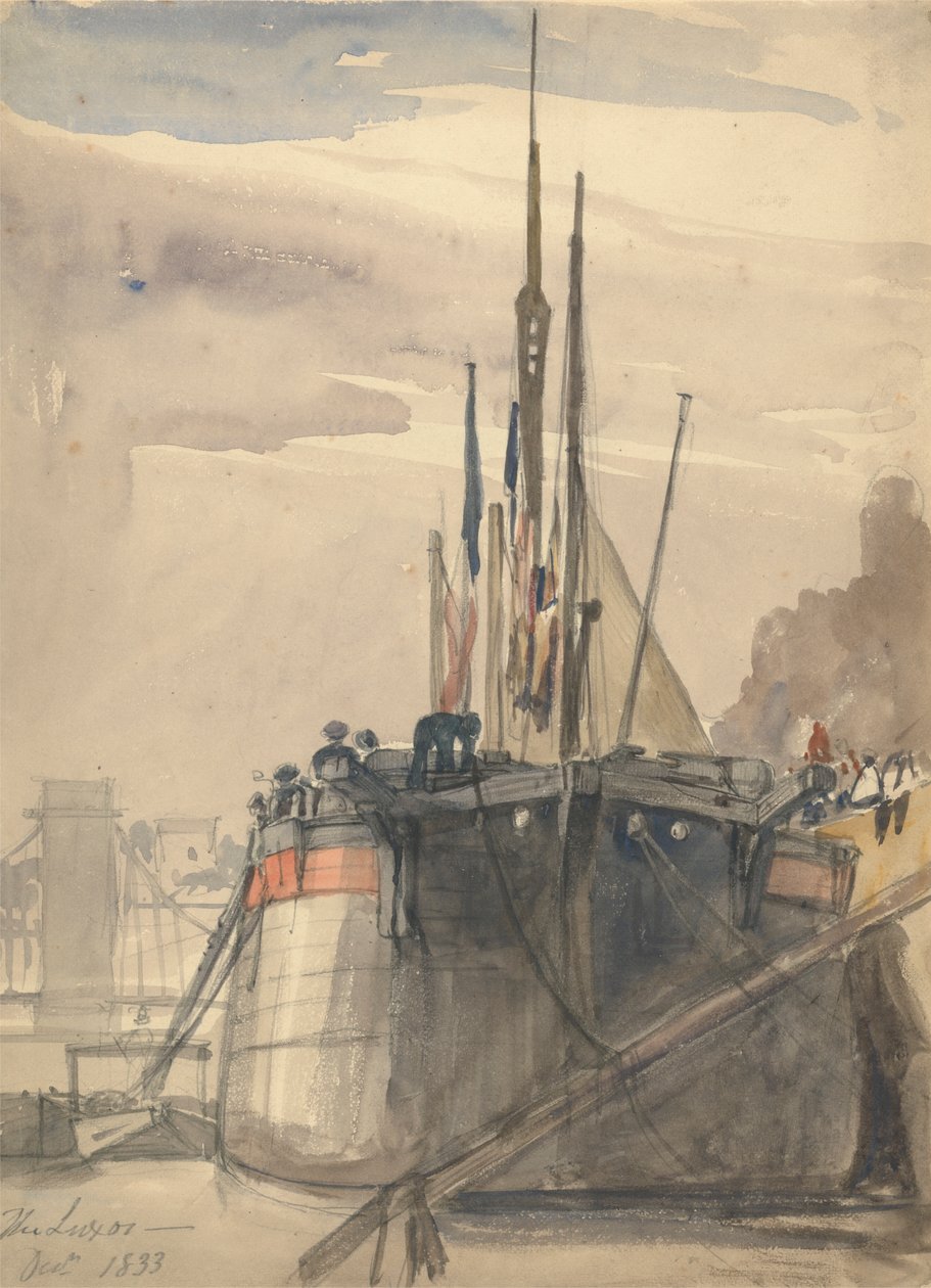 Luksor, Paris, Aralık 1833 by William Callow